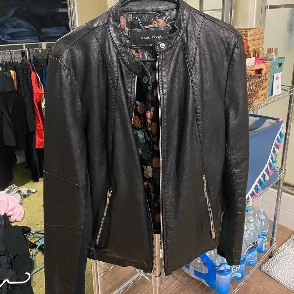 Black Faux Leather Jacket